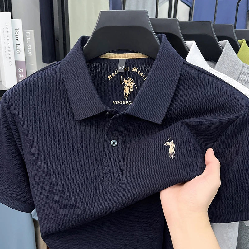 Camisa Polo 100% Algodão de Manga Curta