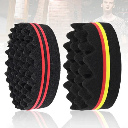 Esponja Escova de Cabelo Mágica de Lado Duplo para Twists
