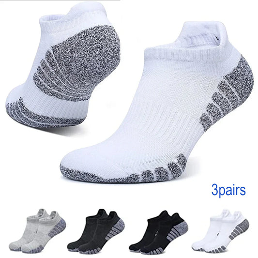 3 Pares de Meias de Corrida com Sola de Toalha Grossa