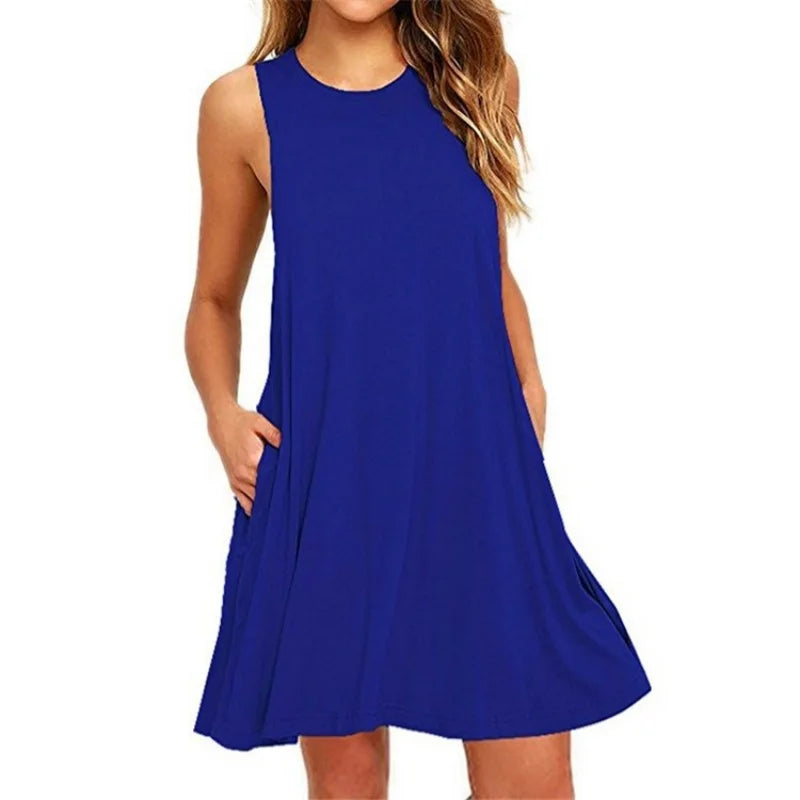Vestido Estilo Camiseta Casual