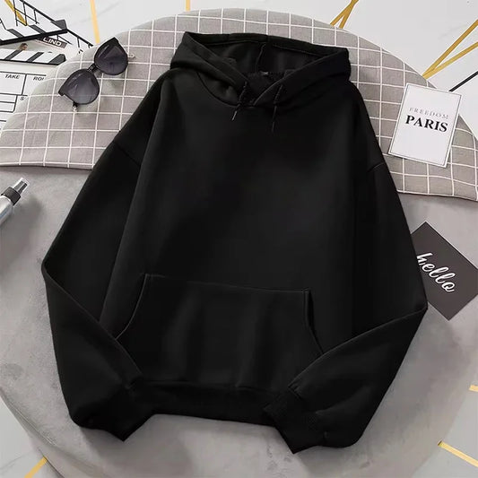 Moletom com Capuz Manga Comprida, Bolso Canguru