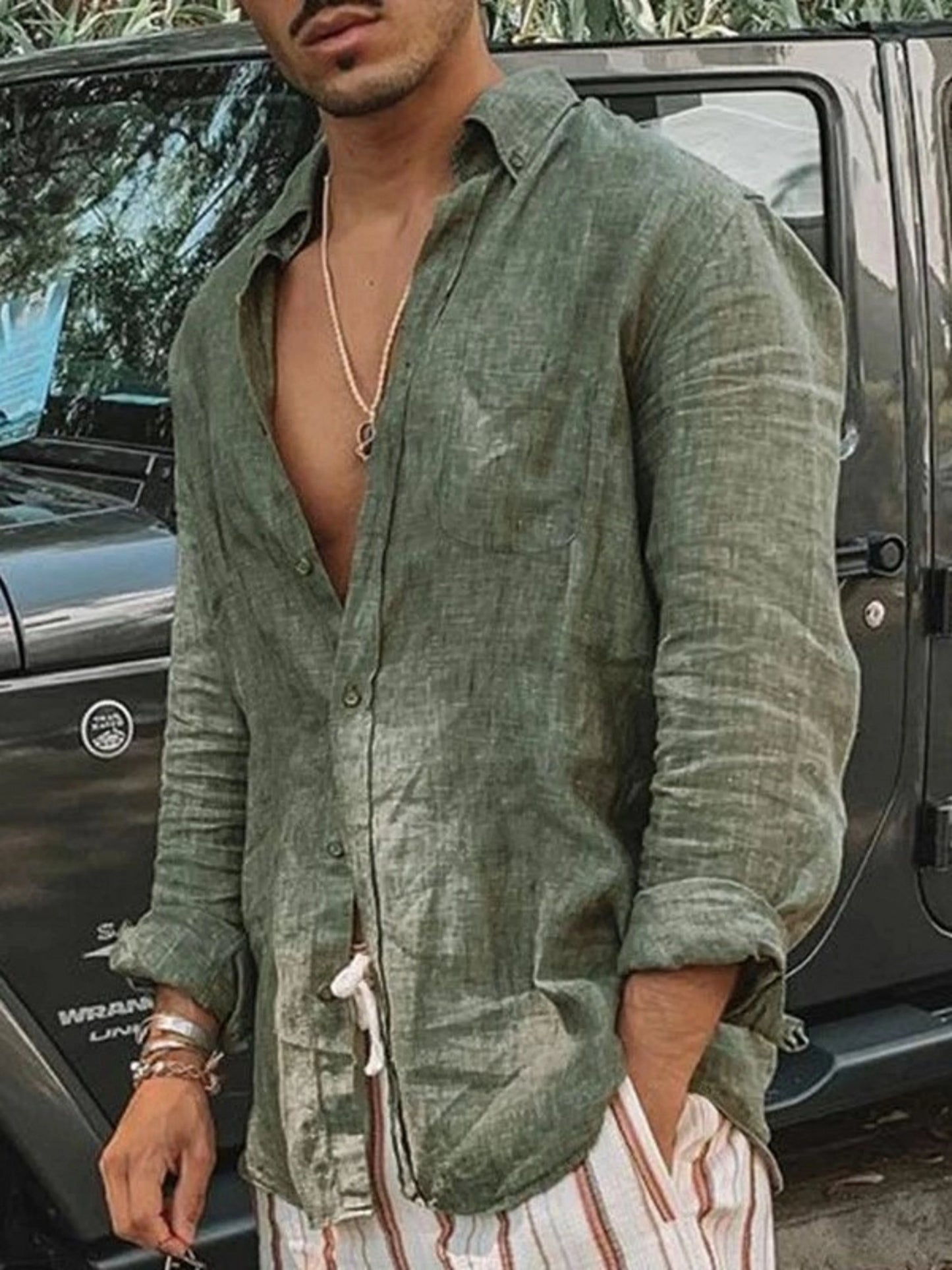 Camisa De Manga Longa Fina