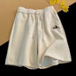 Shorts Oversized Casuais Estilo Chinês