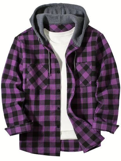 Camisa Xadrez com Capuz