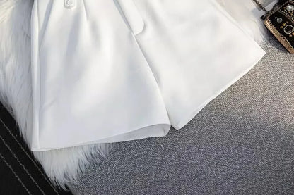 Short Feminino de Alfaiataria  de Cintura Alta