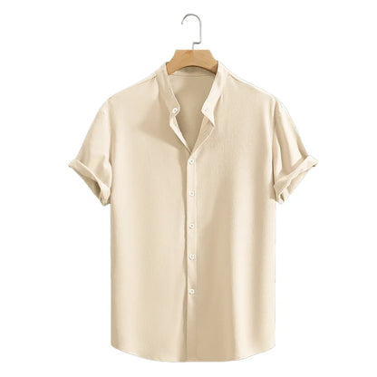 Camisa Masculina Casual de Manga Curta