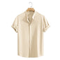 Camisa Masculina Casual de Manga Curta