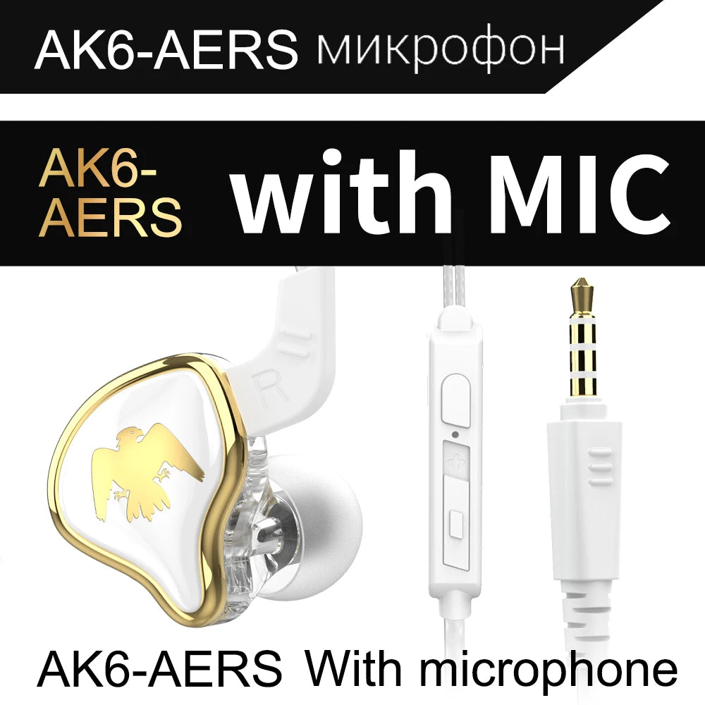 Fone de Ouvido QKZ AK6 com Driver de Cobre