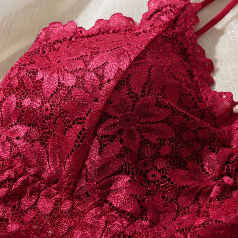 Conjunto de Lingerie Sexy de Renda