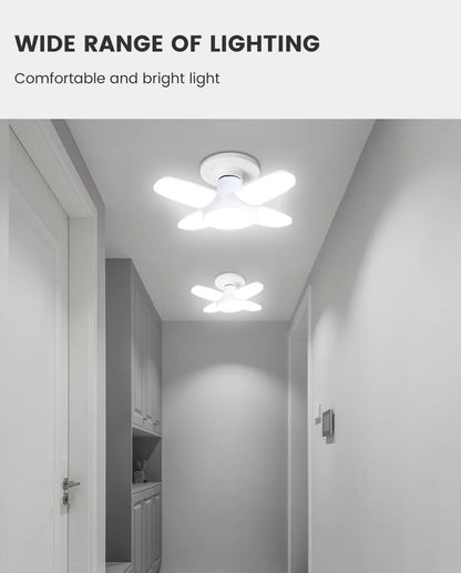 Lâmpada LED Dobrável em Formato de Ventilador