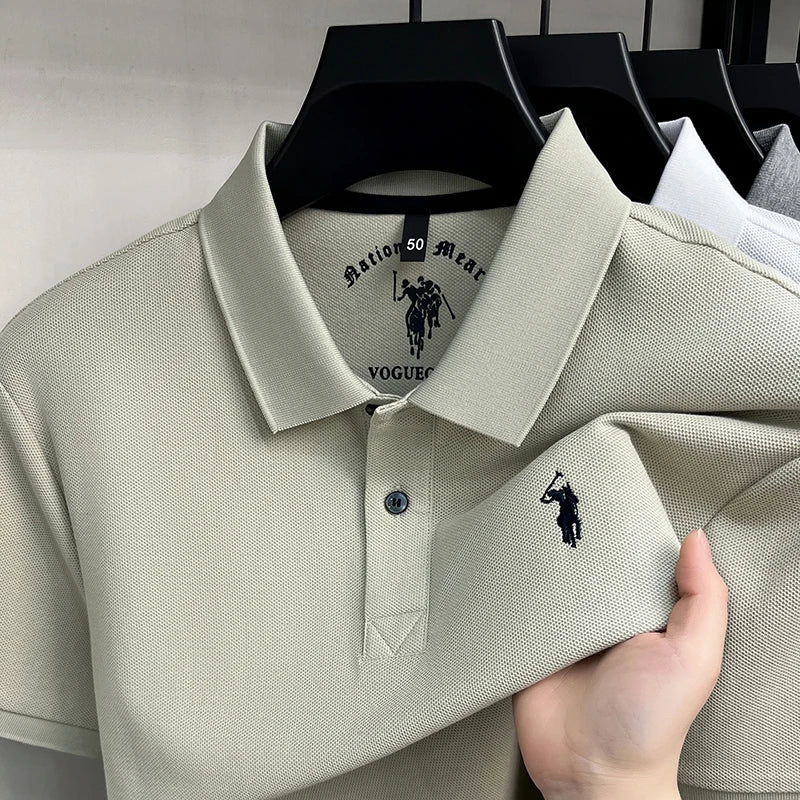 Camisa Polo 100% Algodão de Manga Curta