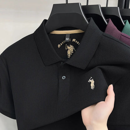 Camisa Polo 100% Algodão de Manga Curta