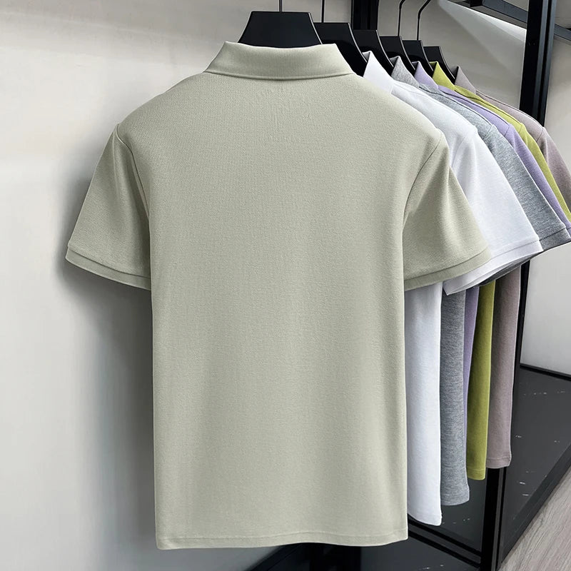 Camisa Polo 100% Algodão de Manga Curta