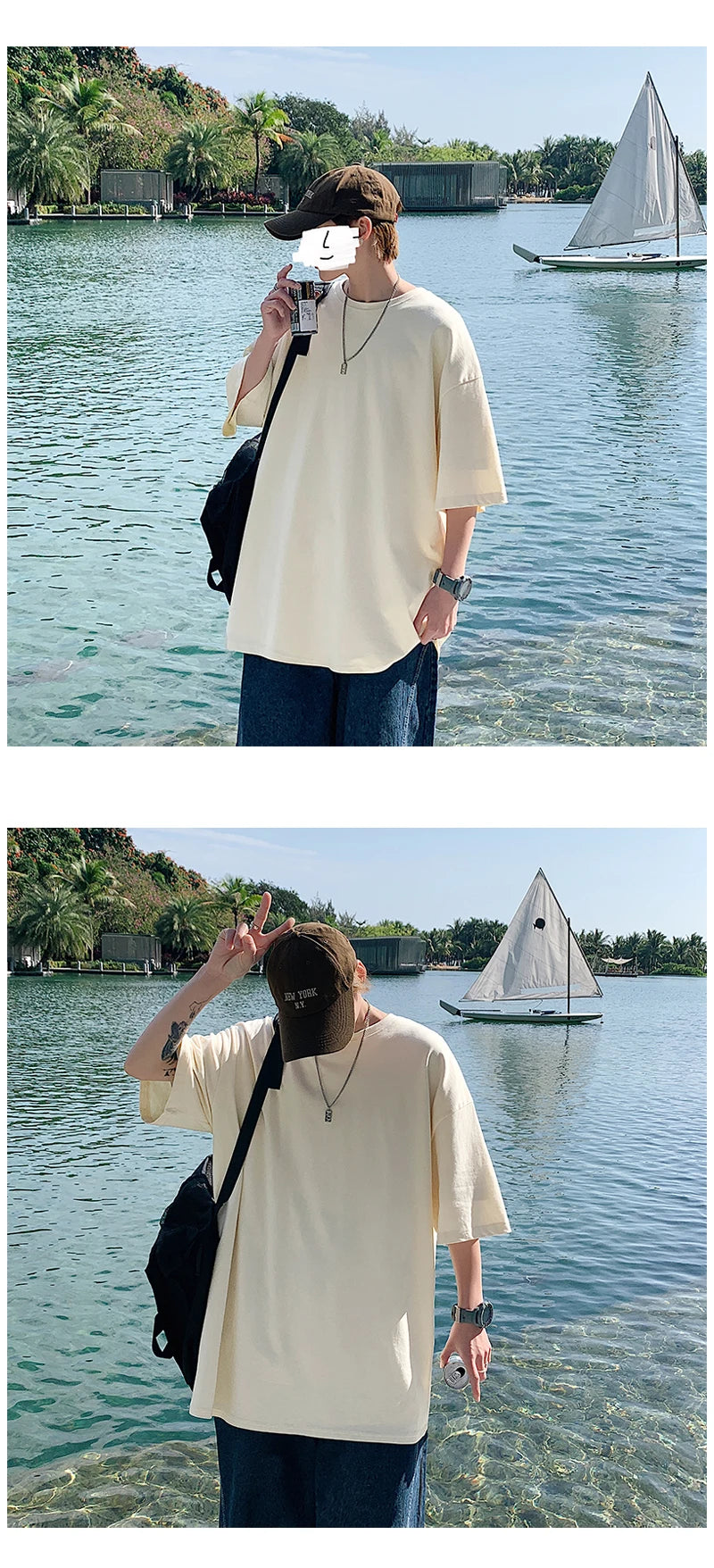 Camiseta de Manga Curta Oversized