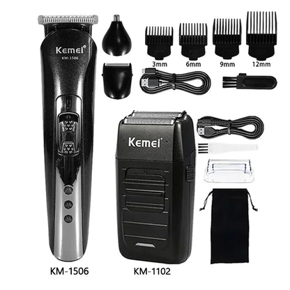 Máquina de Cortar Cabelo Kemei Km-809A Km-1506 Km-1102