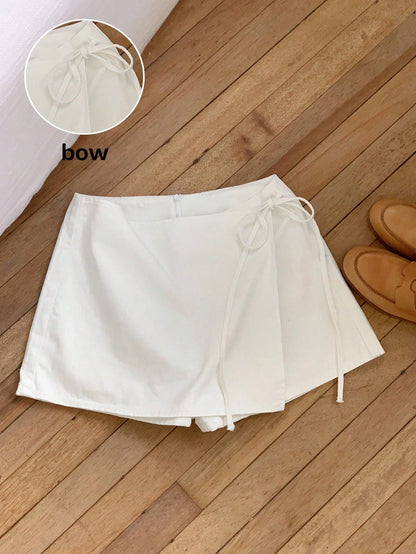 Saia-Short Femininas de Linho