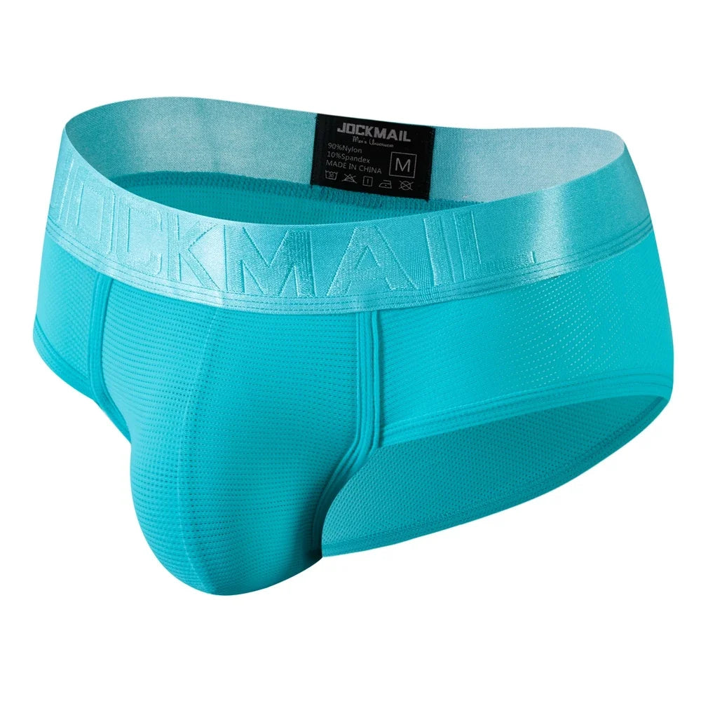Cuecas Estilo Slip e Bikini em Mesh de Nylon