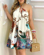 Vestido Floral com Gola