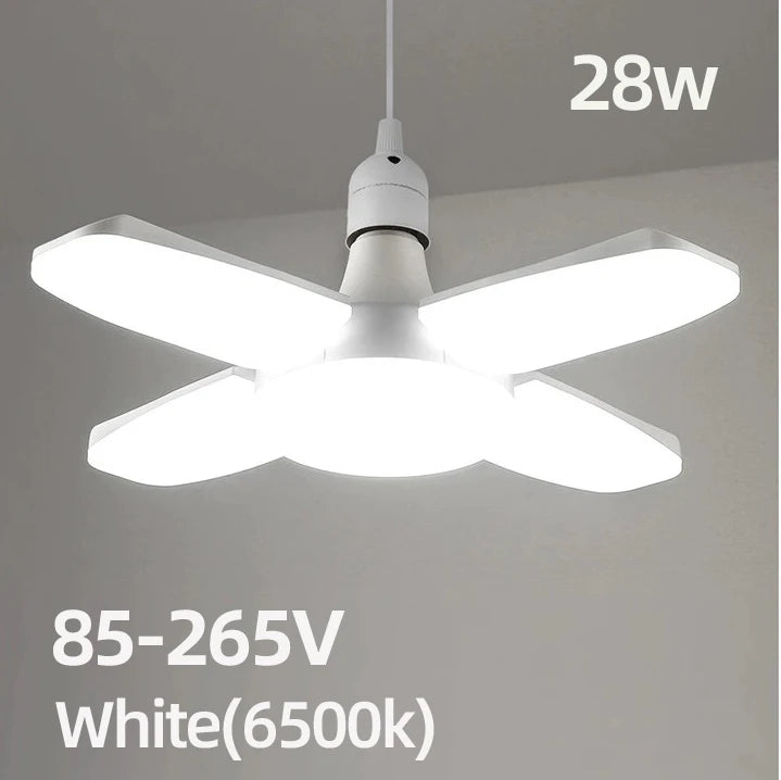 Lâmpada LED Dobrável em Formato de Ventilador