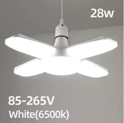 Lâmpada LED Dobrável em Formato de Ventilador