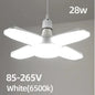 Lâmpada LED Dobrável em Formato de Ventilador