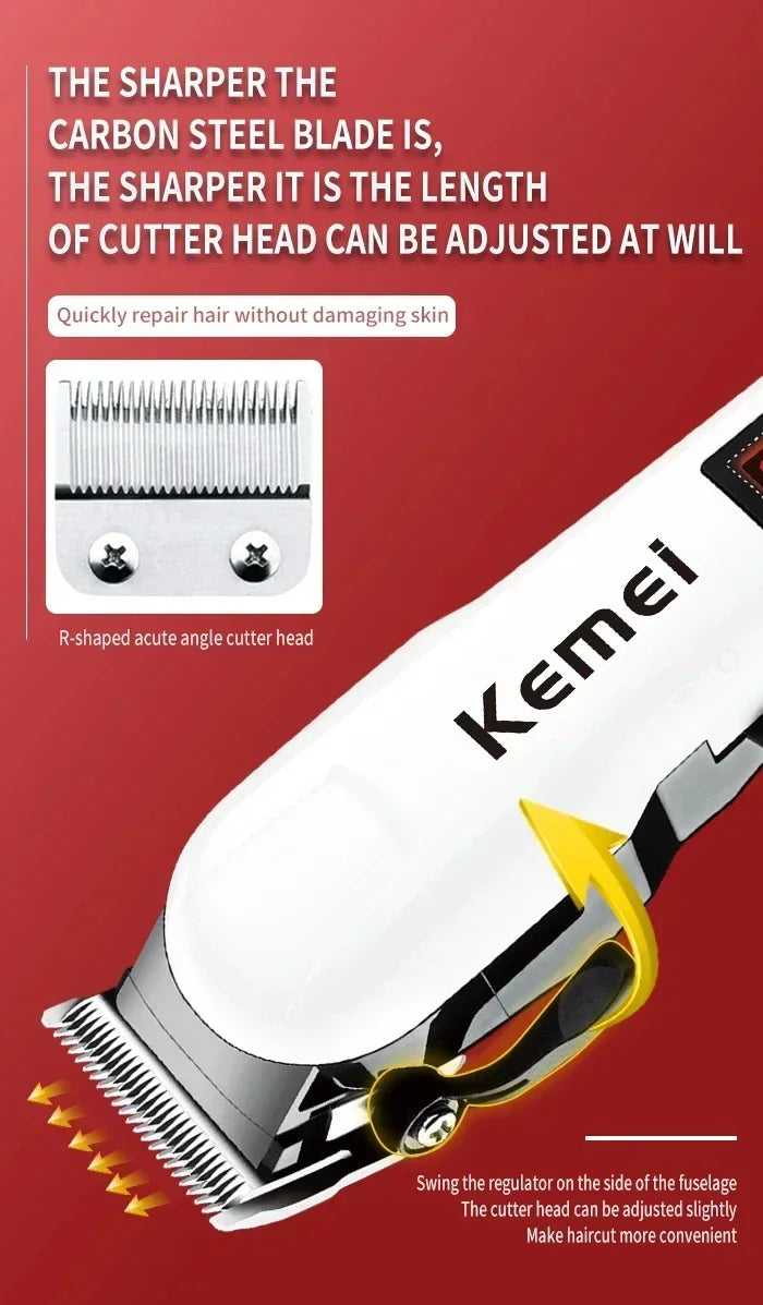 Máquina de Cortar Cabelo Kemei Km-809A Km-1506 Km-1102