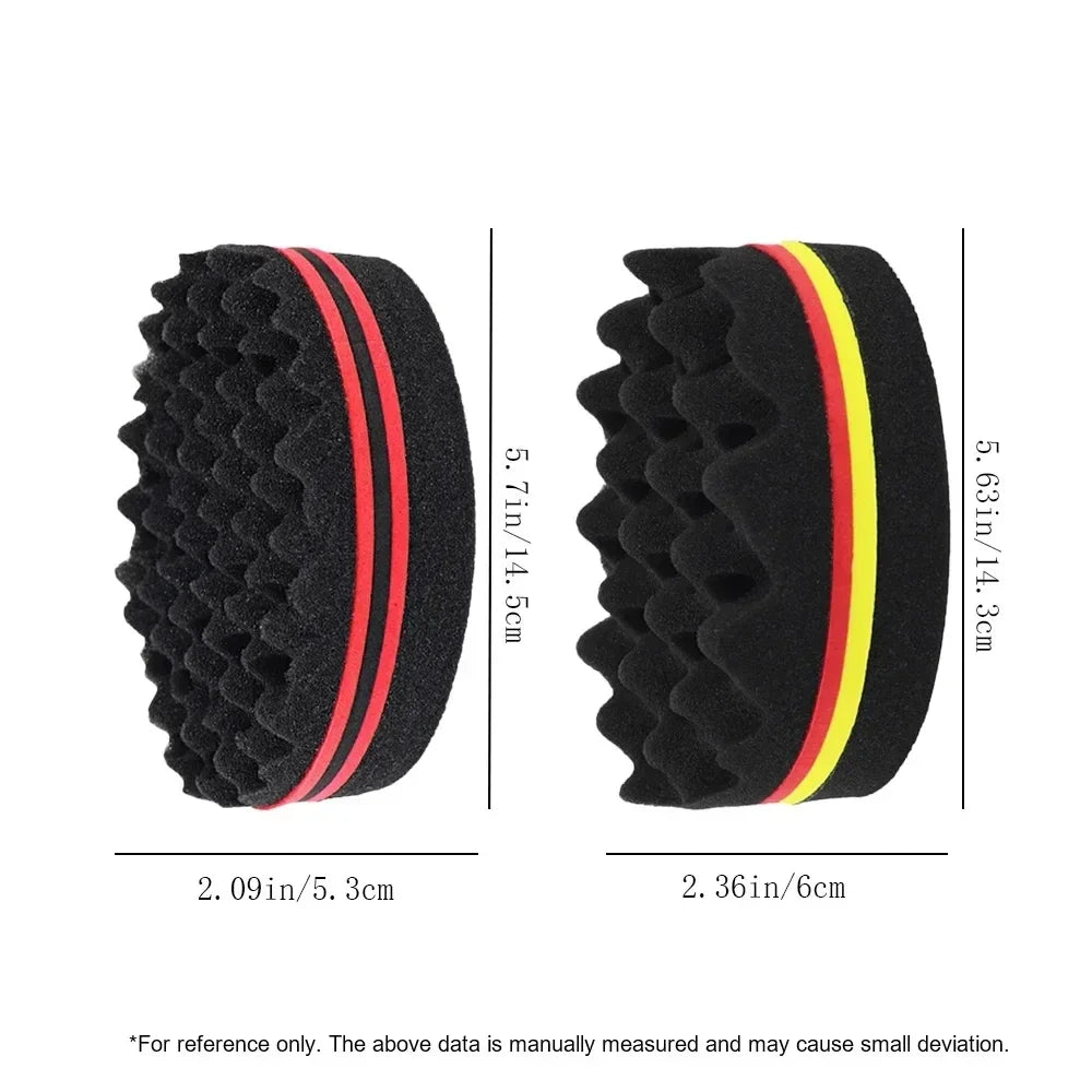 Esponja Escova de Cabelo Mágica de Lado Duplo para Twists