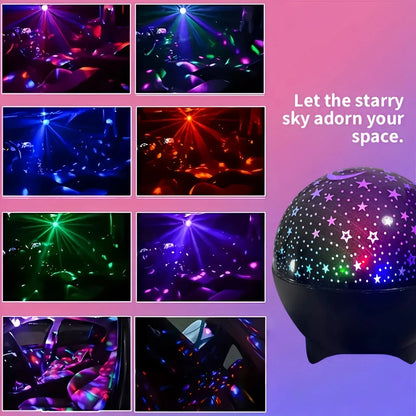 Lâmpada de Projeção Estrela Lua Galáxia 5V USB