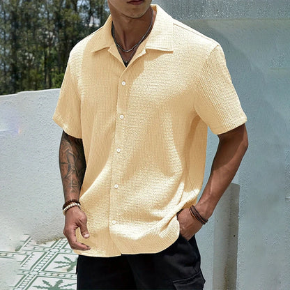 Camisa Casual de Manga Curta