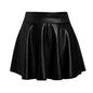 Saia Curta de Couro Sintético (Faux Leather)