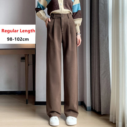 Calça Larga de Lã Engrossada Seoulish