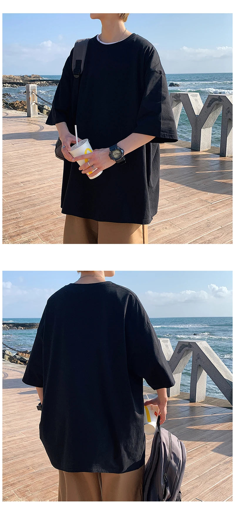 Camiseta de Manga Curta Oversized