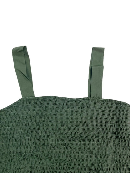 Vestido Feminino Halter Verão Cintura Elástica Midi Lisa Sem Mangas