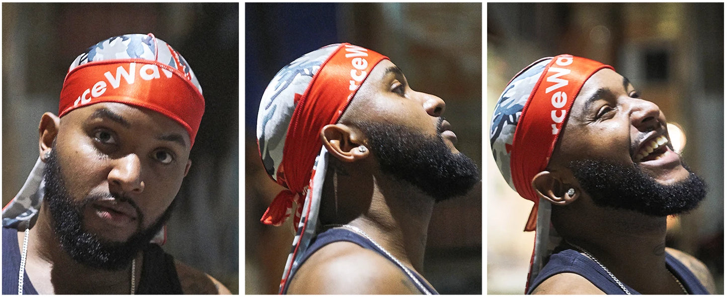 1-4 unidades — Novo Durag Silk Plus (Alta Densidade), Bandana, Turbante, Chapéu Masculino Respirável, Doo Rag de Cauda Longa para Homens, Touca de Pirata, Faixa de Cabeça.