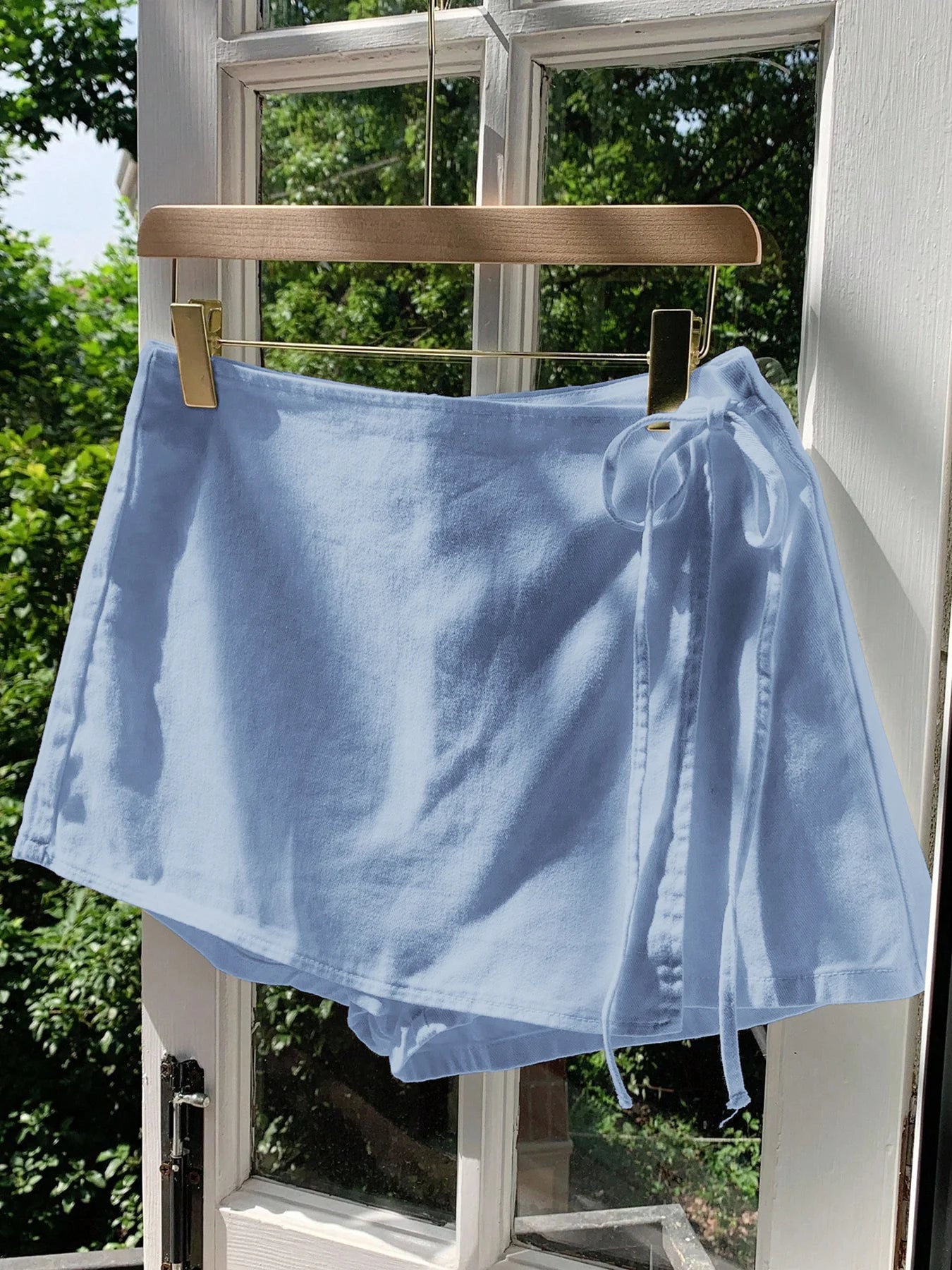 Saia-Short Femininas de Linho