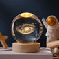 Luminária Noturna de Bola de Cristal 3D com LED