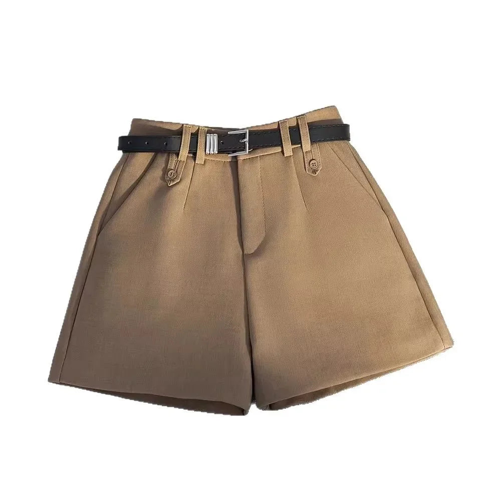 Short Feminino de Alfaiataria  de Cintura Alta
