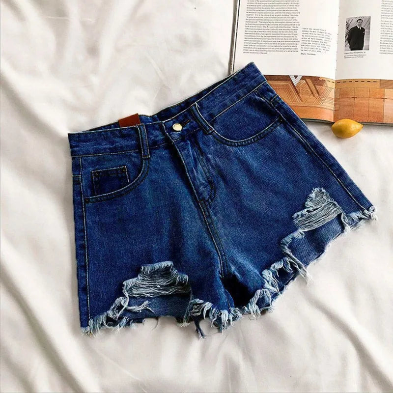 Short Jeans Coreanos de Cintura Alta
