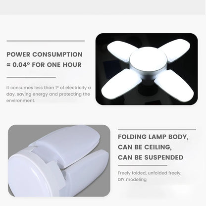 Lâmpada LED Dobrável em Formato de Ventilador