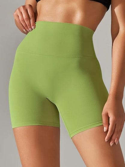 Shorts Feminino Fitness Cintura Alta Squat Proof Secagem Rápida