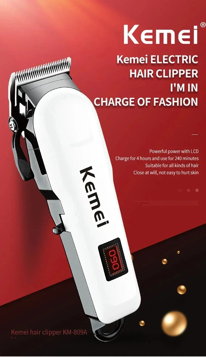Máquina de Cortar Cabelo Kemei Km-809A Km-1506 Km-1102