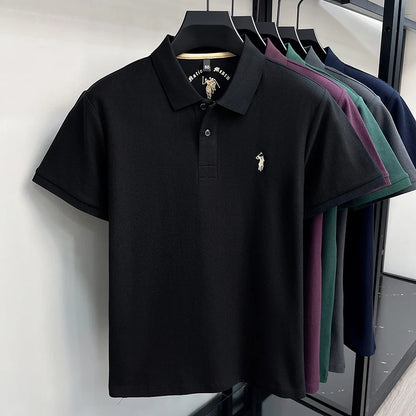 Camisa Polo 100% Algodão de Manga Curta