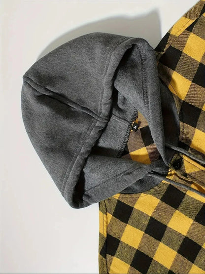 Camisa Xadrez com Capuz