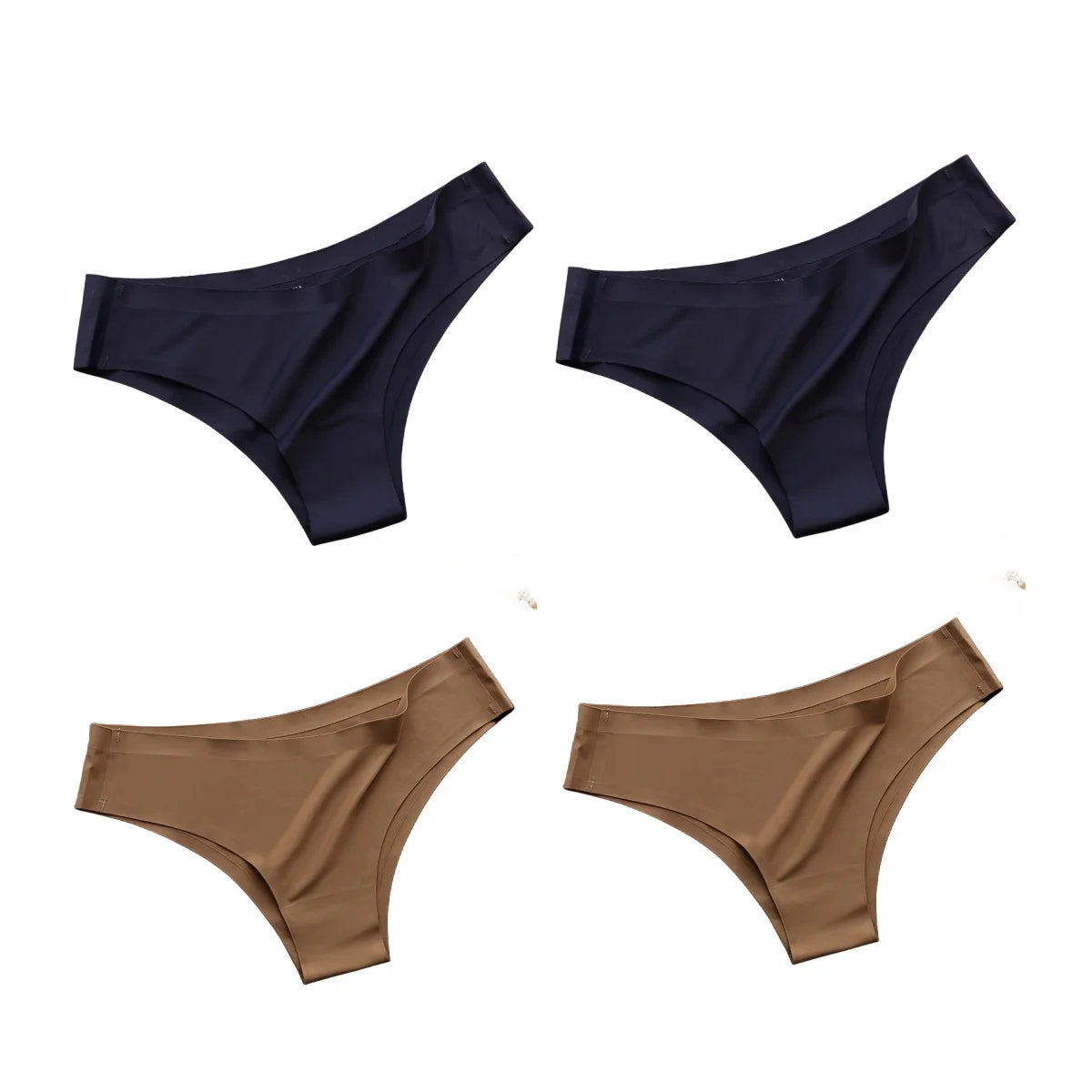Conjunto com 4 Calcinhas Brasileiras Sem Costura