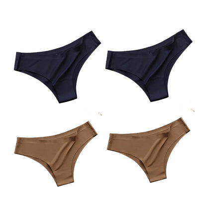 Conjunto com 4 Calcinhas Brasileiras Sem Costura