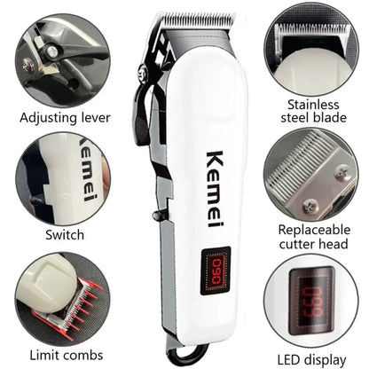 Máquina de Cortar Cabelo Kemei Km-809A Km-1506 Km-1102
