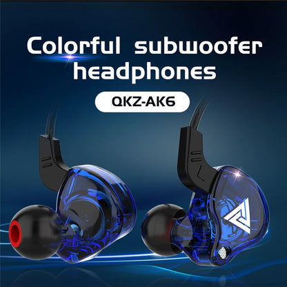 Fone de Ouvido QKZ AK6 com Driver de Cobre
