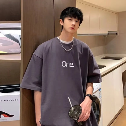 Camiseta Masculina Oversized de Algodão