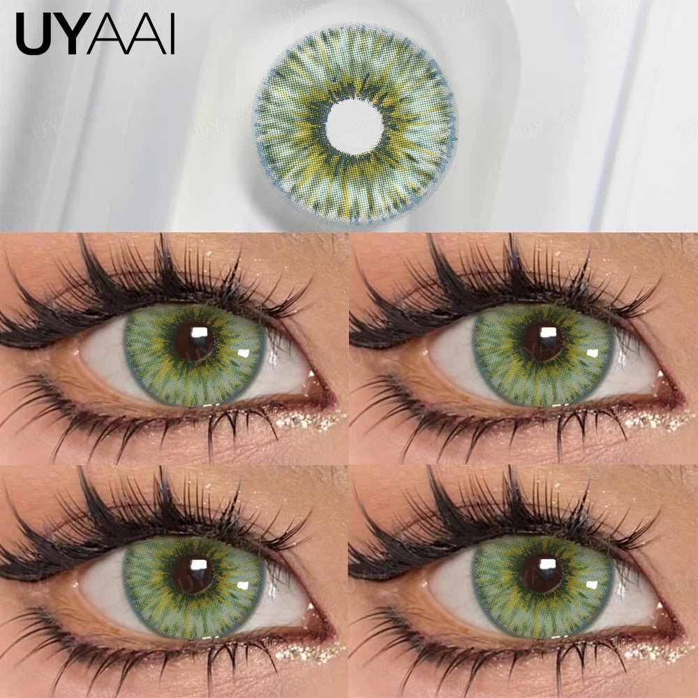 Lentes para Olhos Azuis, Verdes Naturais, Castanhos e Cinzas