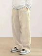 Calça Casual de Veludo Cotelê